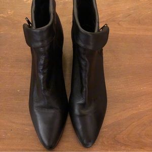 Vintage genuine leather ankle boots